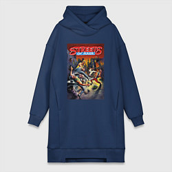 Женская толстовка-платье Обнаженный кулак - улицы ярости