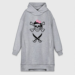 Женская толстовка-платье Пара пиратов девушка