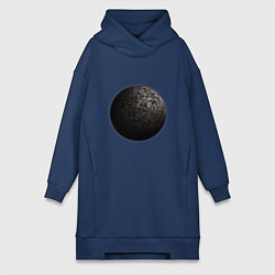 Женская толстовка-платье Планета арт с разломами