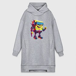 Женская толстовка-платье Sponge Bob - cyberpunk fantasy