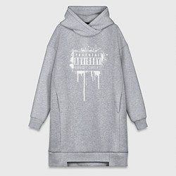 Женская толстовка-платье Ненормативная лексика - откровенный контент