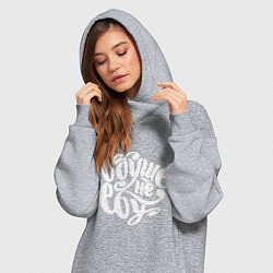 Женское худи-платье Не знаю, цвет: меланж — фото 2