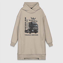 Женская толстовка-платье Volvo мой грузовик мои правила