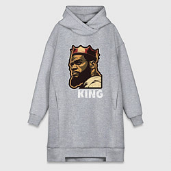 Женская толстовка-платье Король Леброн Джеймс