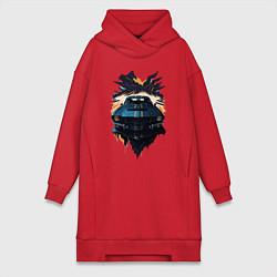 Женское худи-платье Мустанг, цвет: красный