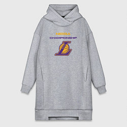 Женская толстовка-платье Lakers championship