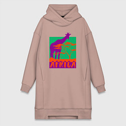 Женская толстовка-платье В Африке