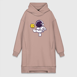 Женская толстовка-платье Moon football