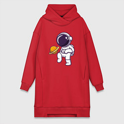 Женская толстовка-платье Saturn football