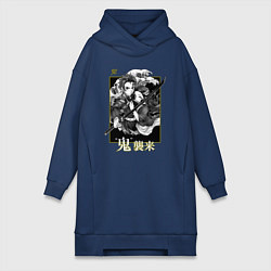 Женская толстовка-платье Танджиро Камадо и Незуко