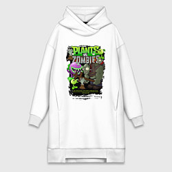 Женская толстовка-платье Растения против зомби с персонажами