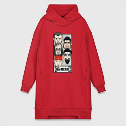 Женское худи-платье Ego, цвет: красный