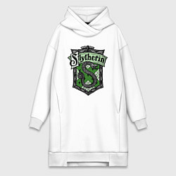 Женская толстовка-платье Slytherin emblem