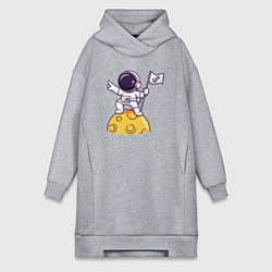 Женская толстовка-платье Вперёд в космос