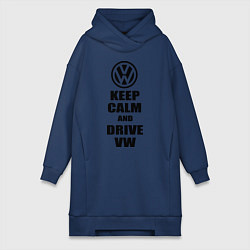 Женская толстовка-платье Keep Calm & Drive VW