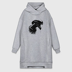 Женская толстовка-платье Мощный ксеноморф