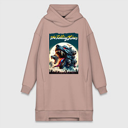 Женская толстовка-платье Волки Роллинг Стоунз - фантазия