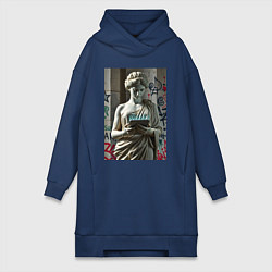 Женская толстовка-платье Стрит арт и античность