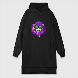 Женская толстовка-платье Purple monkey