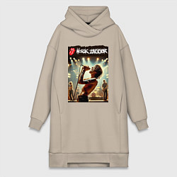 Женская толстовка-платье Мик Джагер - Роллинг Стоунз