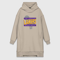 Женская толстовка-платье Lakers basketball play