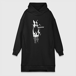 Женская толстовка-платье Banksy bunny