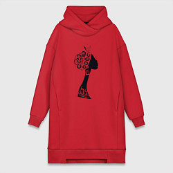 Женская толстовка-платье Black woman