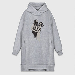 Женская толстовка-платье Подводная любовь