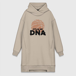 Женская толстовка-платье ДНК баскетбола