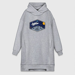 Женская толстовка-платье Лунный шаттл