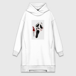Женская толстовка-платье Крик призрачное лицо