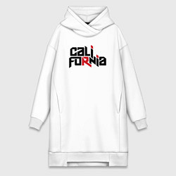 Женское худи-платье USA - California, цвет: белый