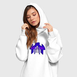 Женское худи-платье Cortex фиолетовый aneurism iv, цвет: белый — фото 2