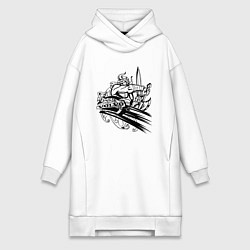 Женская толстовка-платье Вольво viking