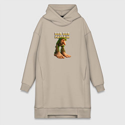 Женское худи-платье Brr brr Patapim, цвет: миндальный