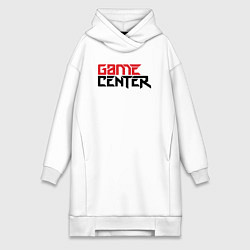 Женское худи-платье Игровой центр, цвет: белый