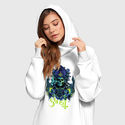 Женское худи-платье Ghost Papa Of The World, цвет: белый — фото 2