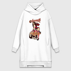 Женское худи-платье Aerosmith Woman, цвет: белый