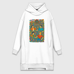 Женская толстовка-платье Astro психоделика