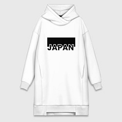 Женское худи-платье Japan, цвет: белый