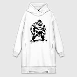 Женская толстовка-платье Грозный сумоист