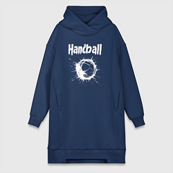 Женская толстовка-платье Гандбольный взрыв белой краски