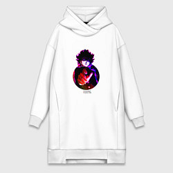 Женское худи-платье Anime Mob Psycho 100 Shigeo, цвет: белый