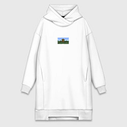 Женская толстовка-платье Да ты че мем майнкрафт