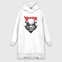 Женское худи-платье Берсерк Шрек, цвет: белый