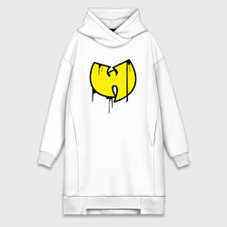 Женское худи-платье Wu-Tang style, цвет: белый