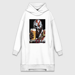 Женская толстовка-платье Kratos - god of bar