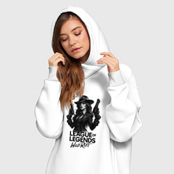 Женское худи-платье Мисс фортуна Нуар League of Legends, цвет: белый — фото 2