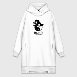 Женская толстовка-платье Счастливого Хэллоуина и гармонии