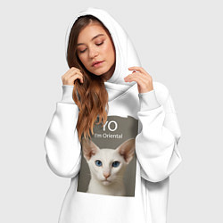 Женское худи-платье Yo - Im Oriental, цвет: белый — фото 2